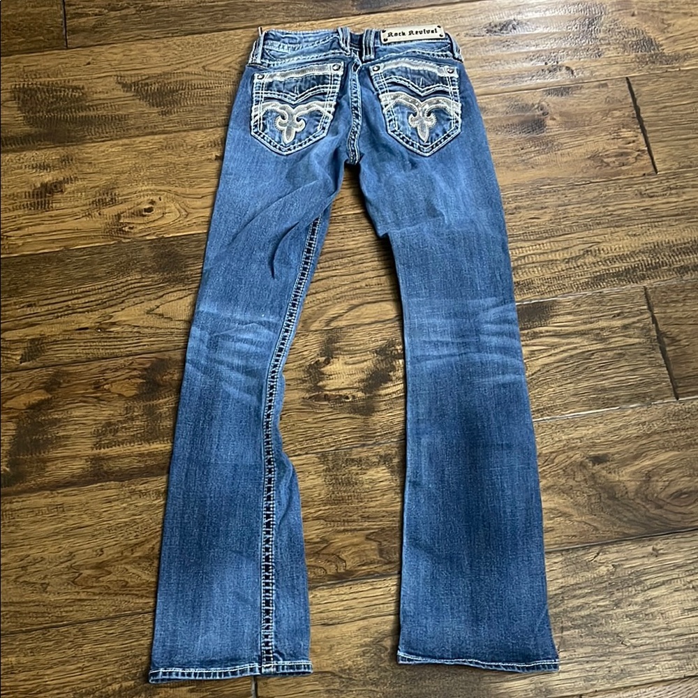 Blue Embellished Women's Jeans